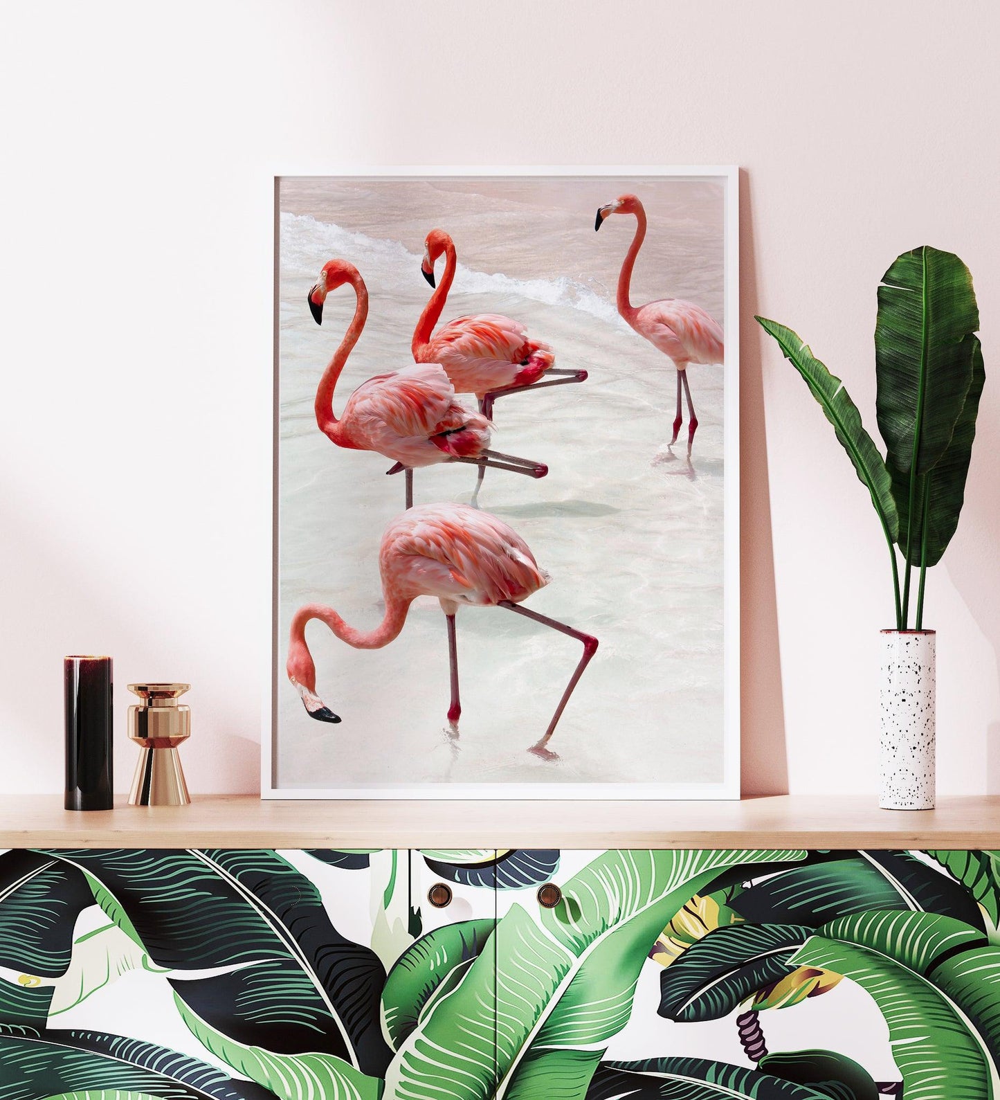 Let's Flamingle Photography Print | Flamingo Photography Print - Departures Print Shop
