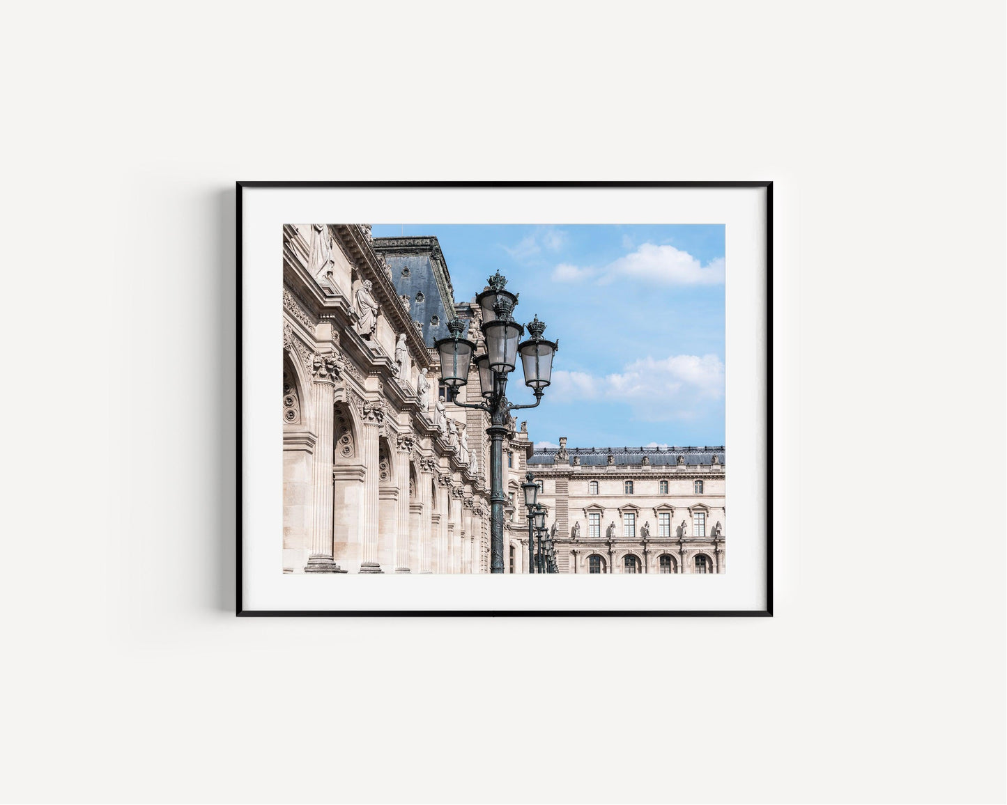 Louvre Museum Lamp Posts | Paris Photography Print - Departures Print Shop