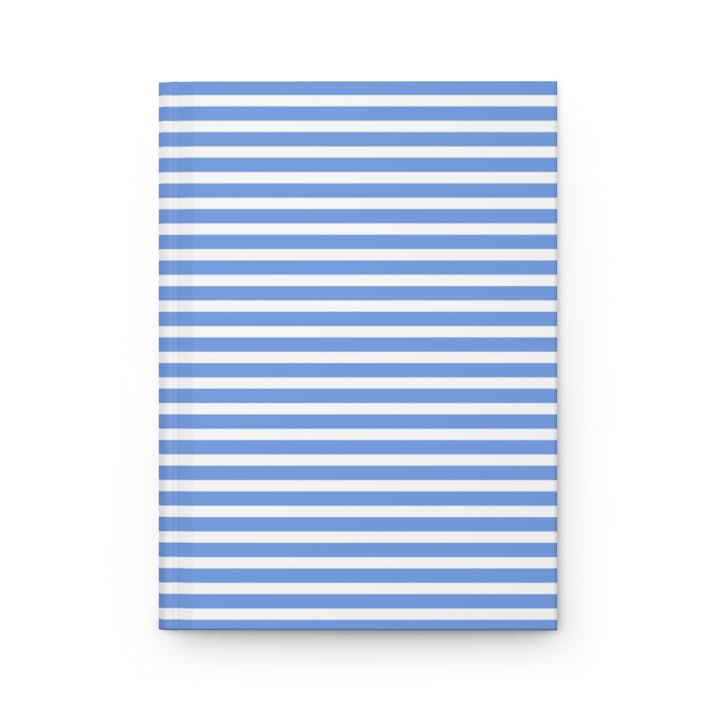 Martha's Vineyard | Blue Striped Hardcover Notebook - Departures Print Shop