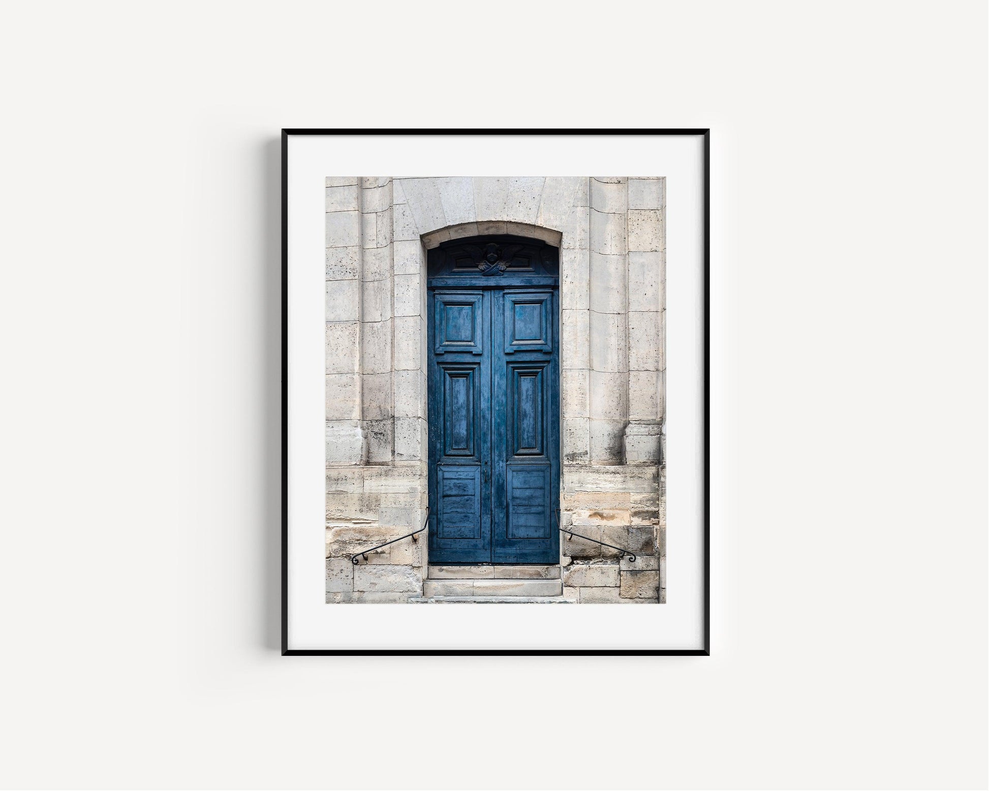 Navy Blue Door | Paris Print - Departures Print Shop