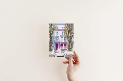 Notting Hill Pink House | London Print - Departures Print Shop