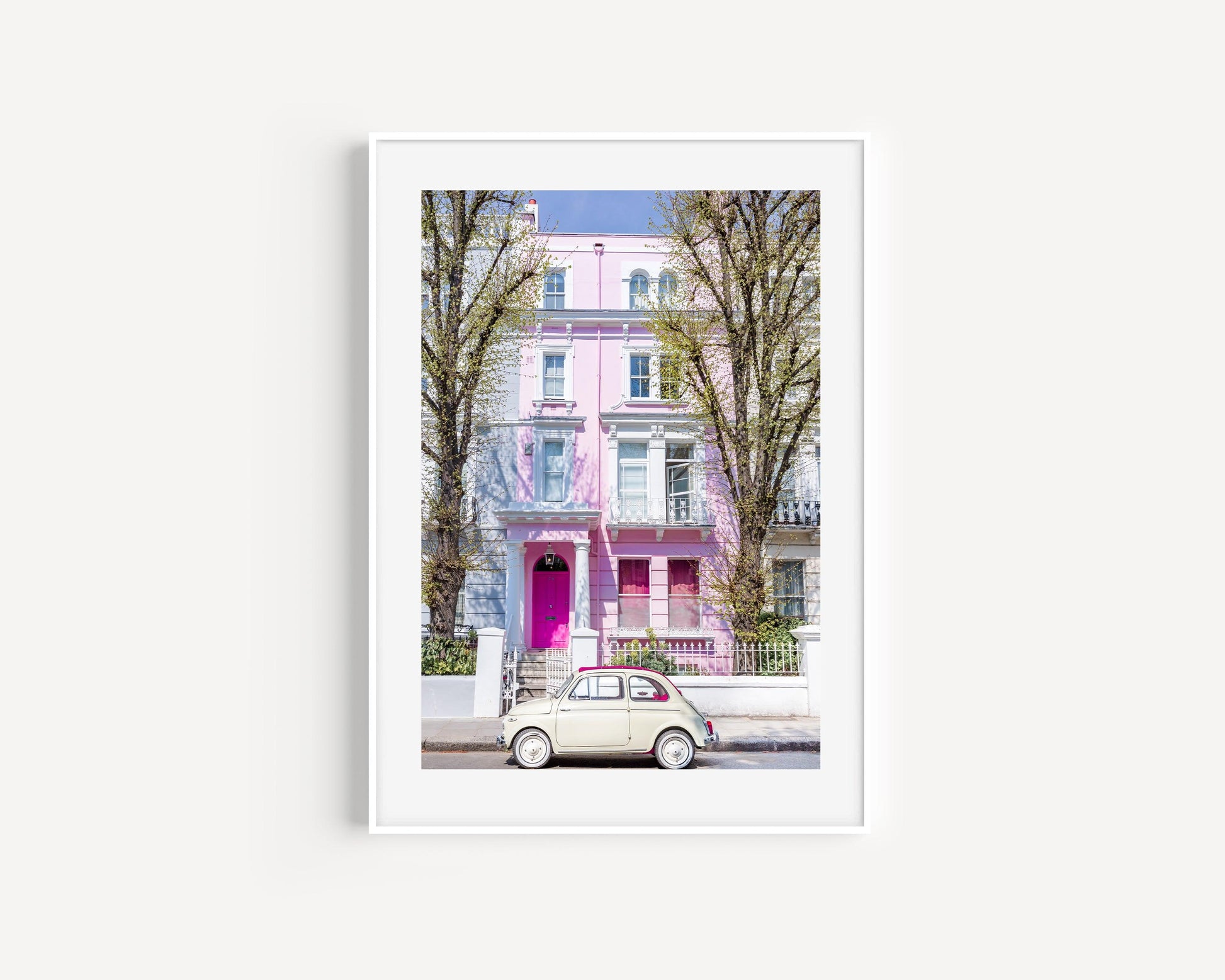 Notting Hill Pink House | London Print - Departures Print Shop