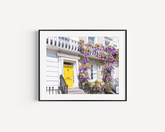 Notting Hill Wisteria II | London Print - Departures Print Shop