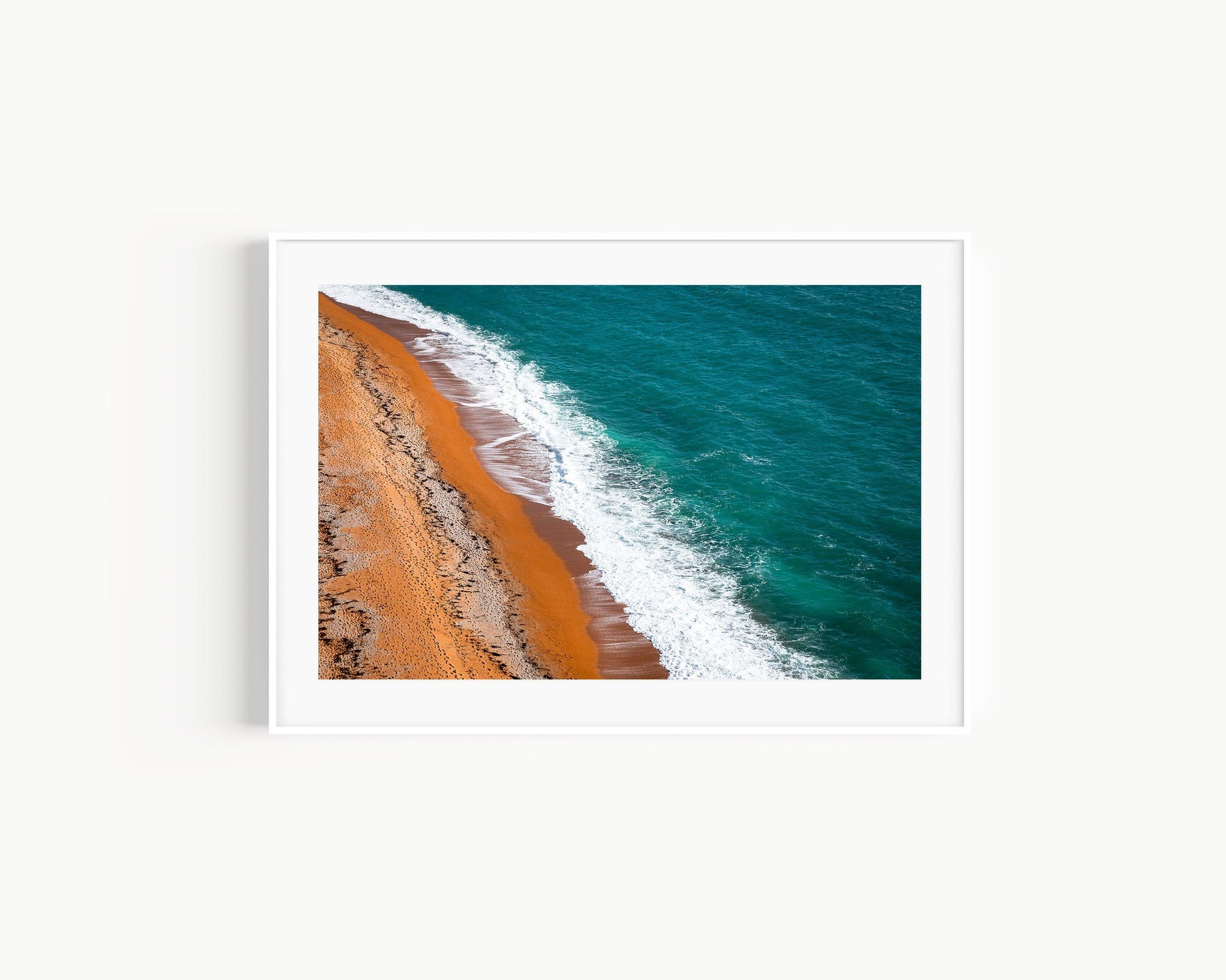 Ocean Waves Photography Print | Aerial Beach Photography Print - Departures Print Shop