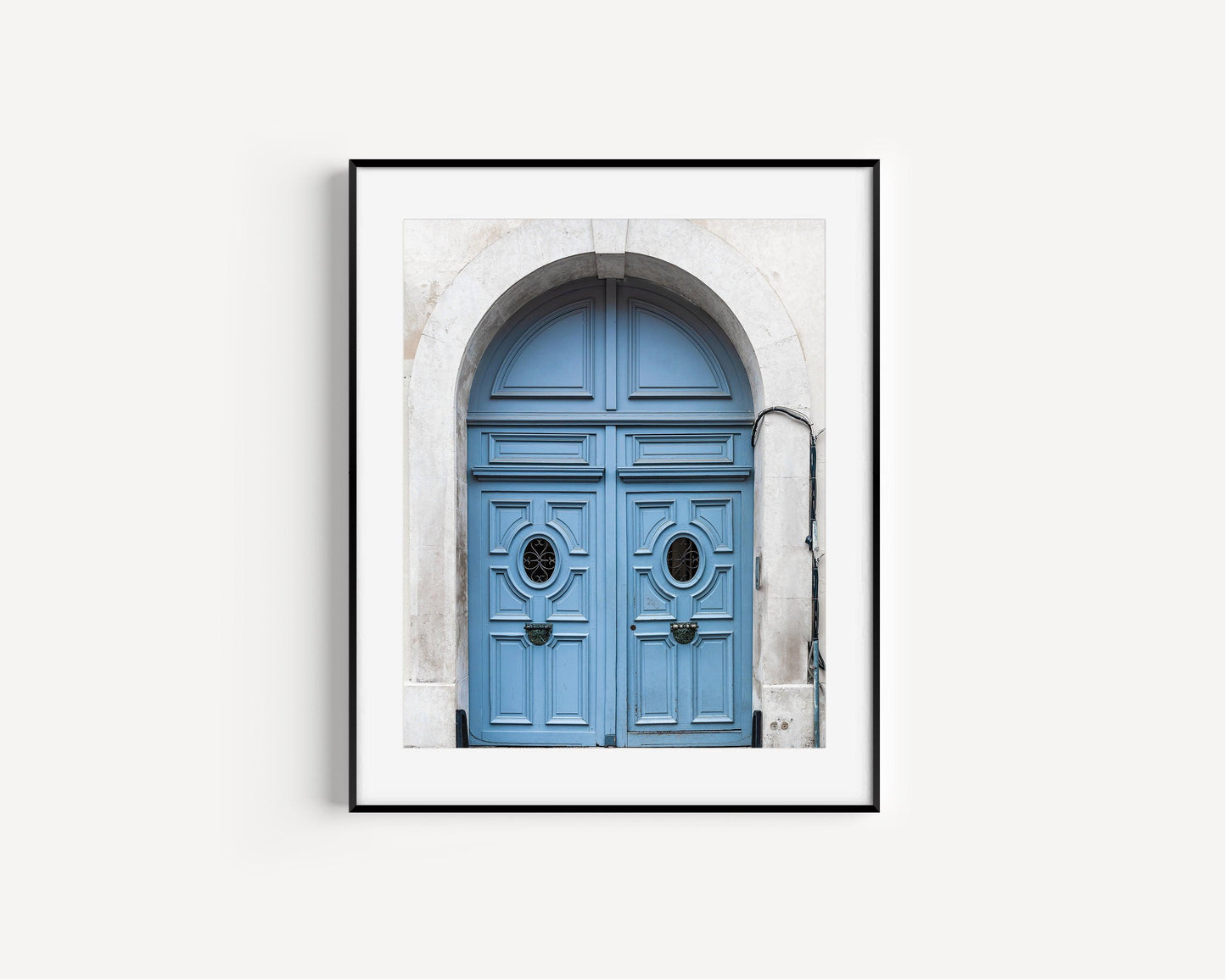 Pale Blue Doorway | Paris Print - Departures Print Shop