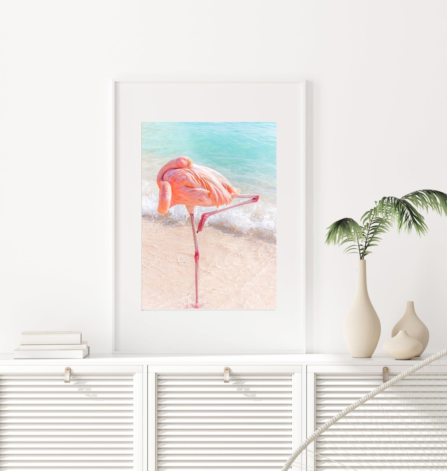 Pink Flamingo II | Beach Print - Departures Print Shop
