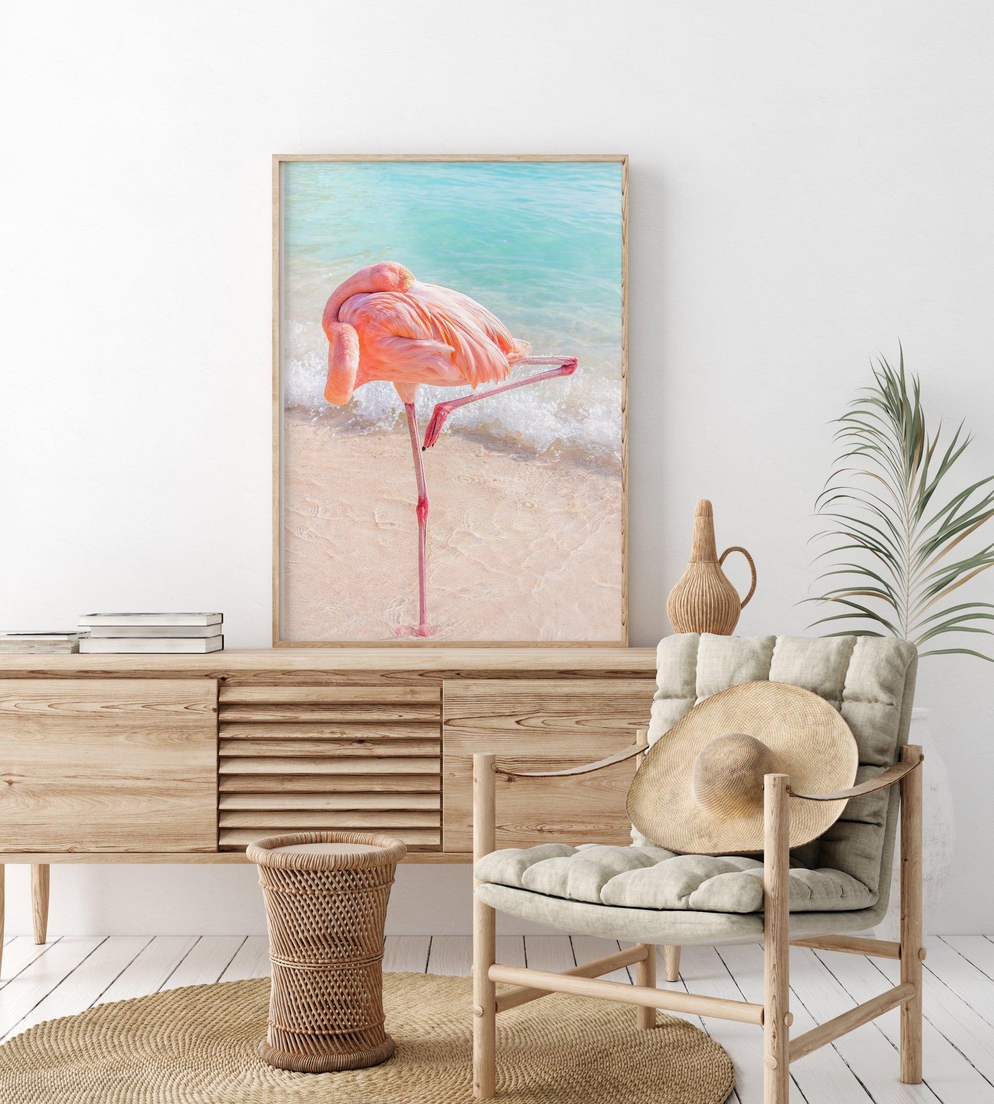 Pink Flamingo II | Beach Print - Departures Print Shop