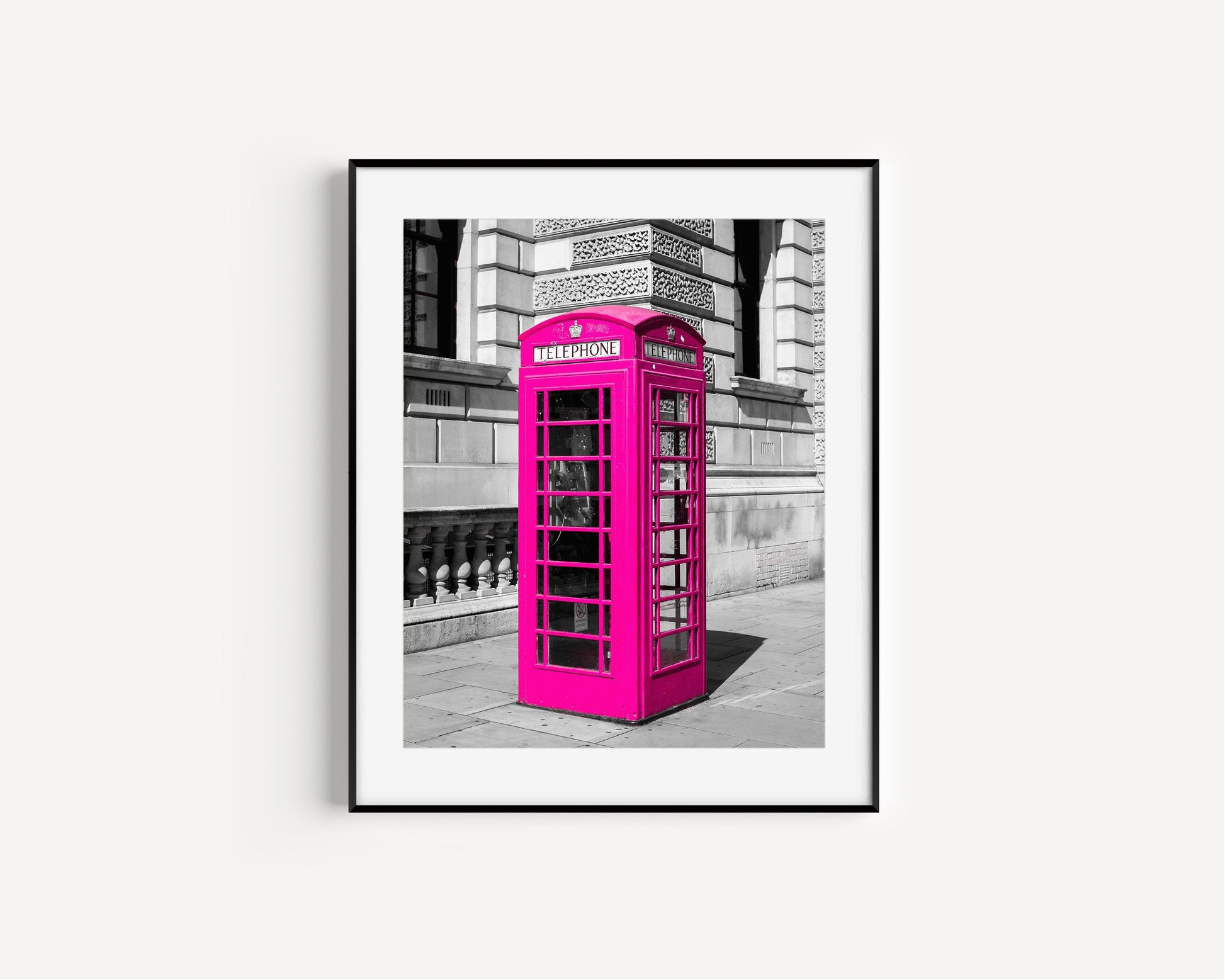 Pink Phone Booth III | London Print - Departures Print Shop