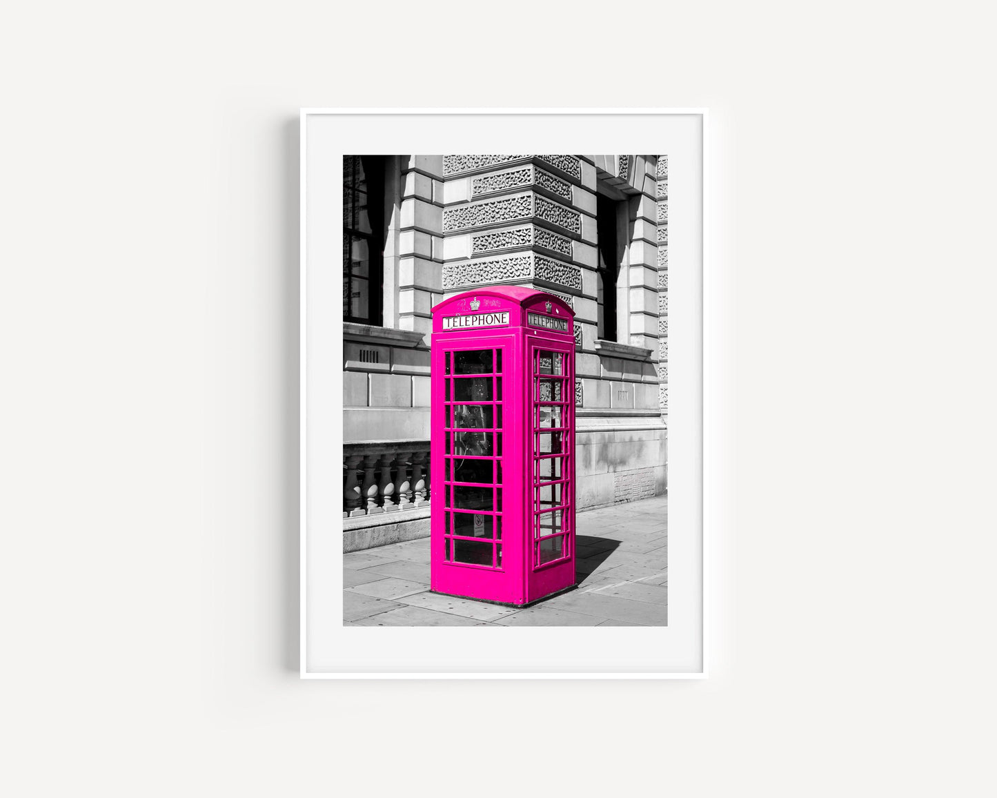 Pink Phone Booth III | London Print - Departures Print Shop