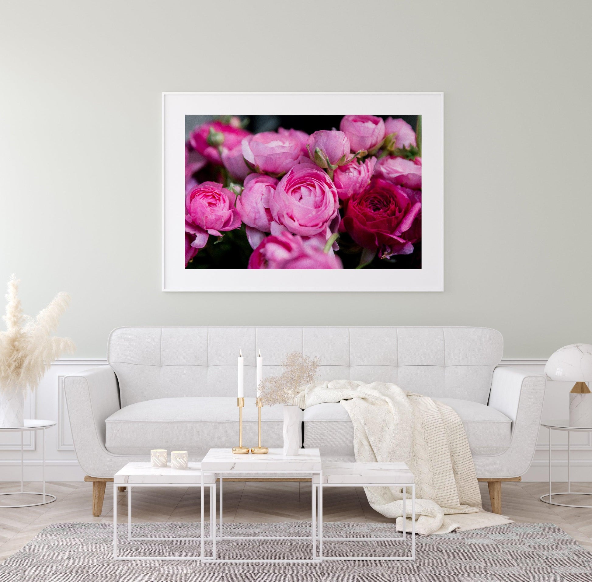 Pink Ranunculus | Floral Photography Print - Departures Print Shop