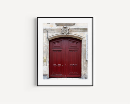 Red Door II | Paris Print - Departures Print Shop