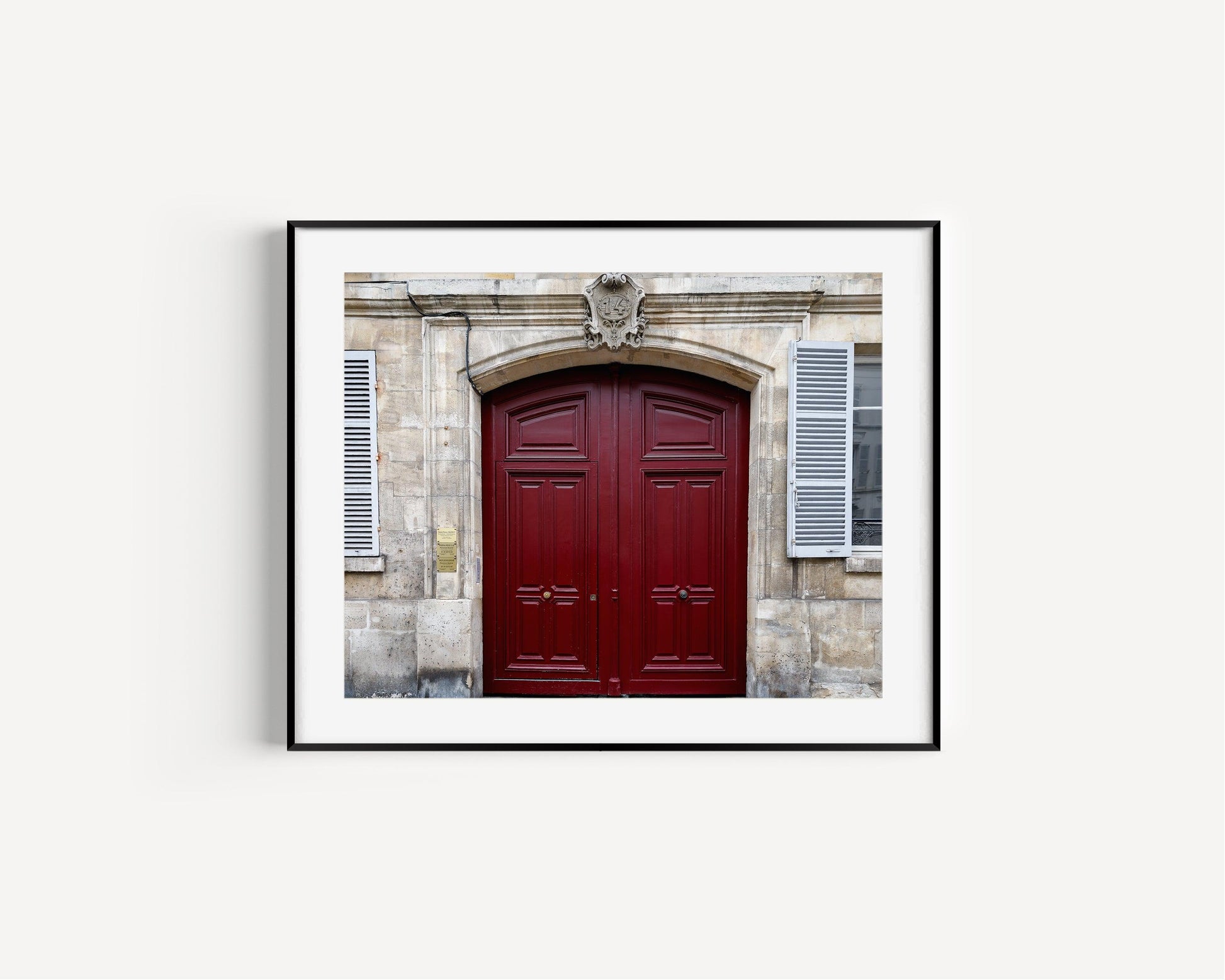 Red Door | Paris Print - Departures Print Shop