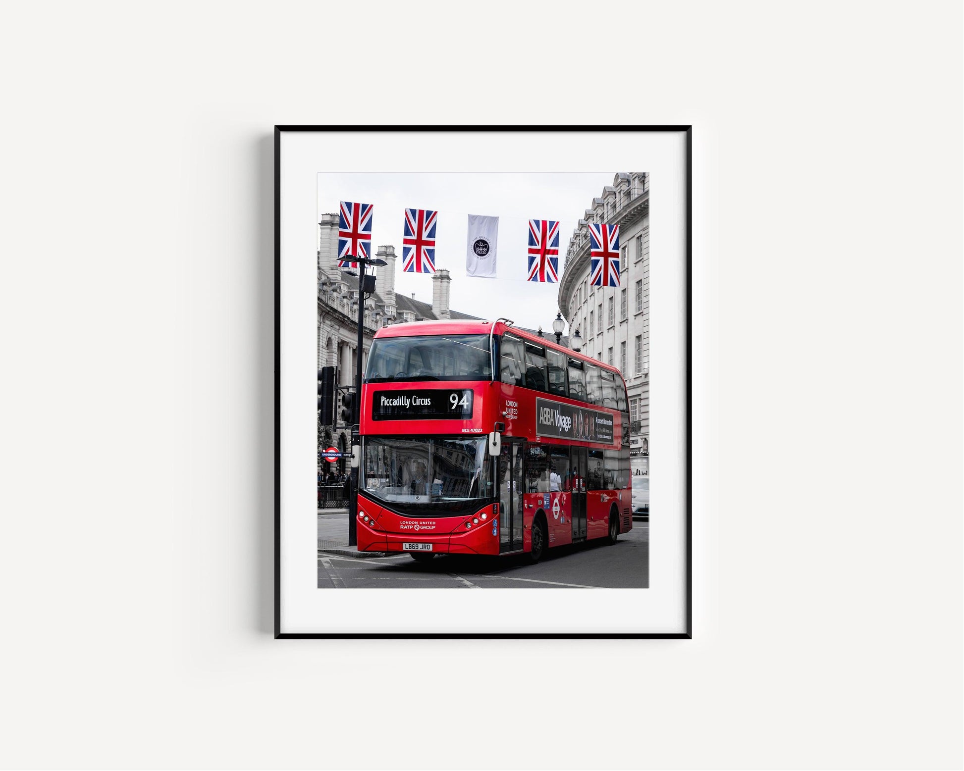 Red Double-Decker Bus Photography Print | London Photography Print - Departures Print Shop