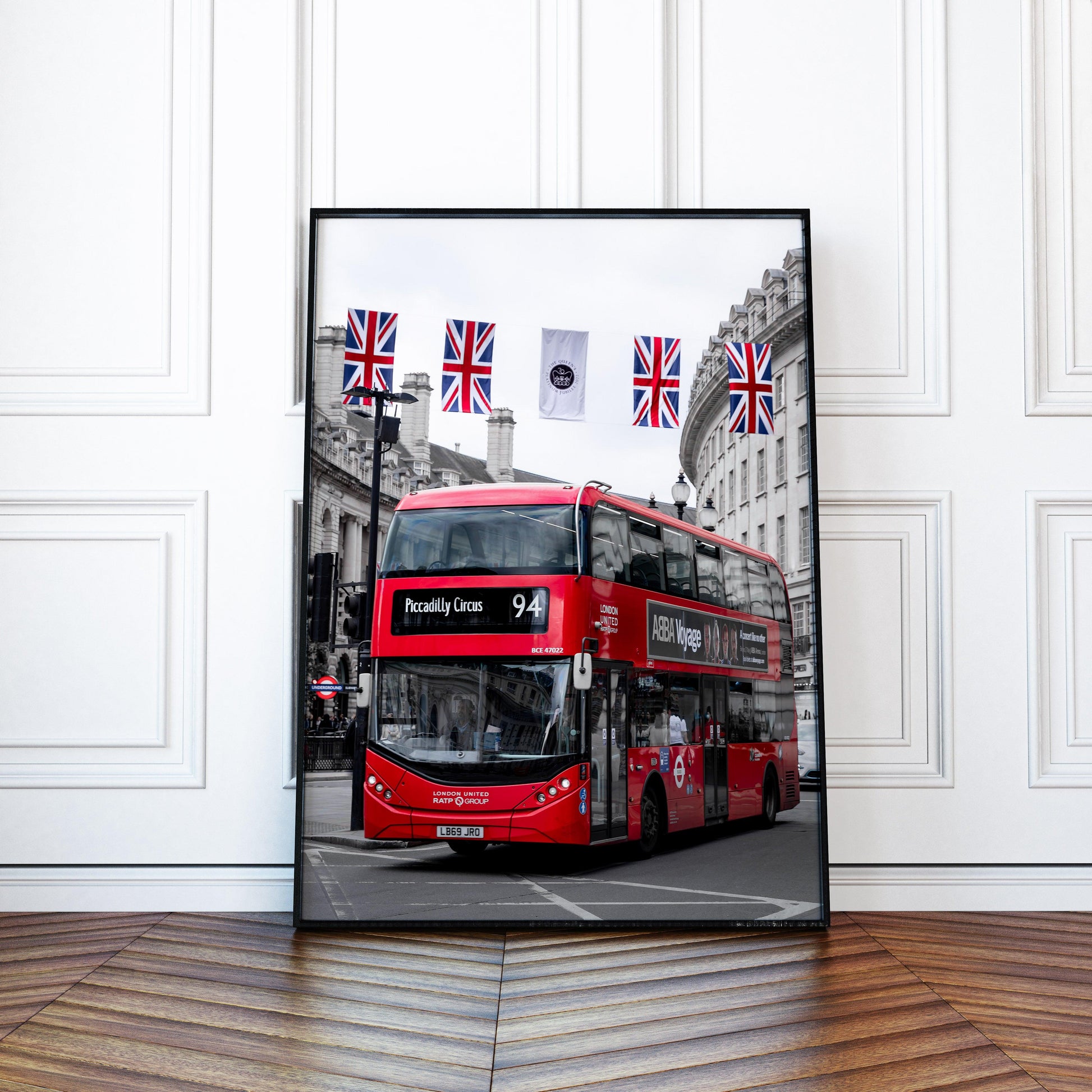 Red Double-Decker Bus Photography Print | London Photography Print - Departures Print Shop