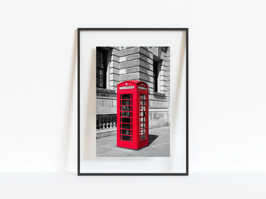 Red Telephone Booth IV | London Photography Print - Departures Print Shop
