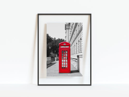 Red Telephone Booth V | London Photography Print - Departures Print Shop